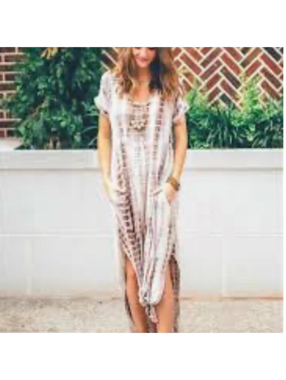 Tie-Dye Maxi Dress – Women's One Size [COPY]
